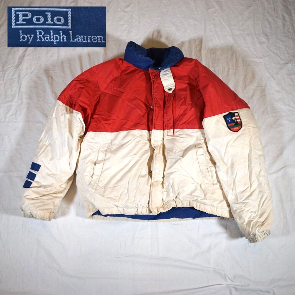 Polo Ralph Lauren Suicide Ski Down Puffer Jacket Vintage Rare Grail Medium